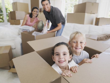 Movers helping a Camden Town resident with a flat move