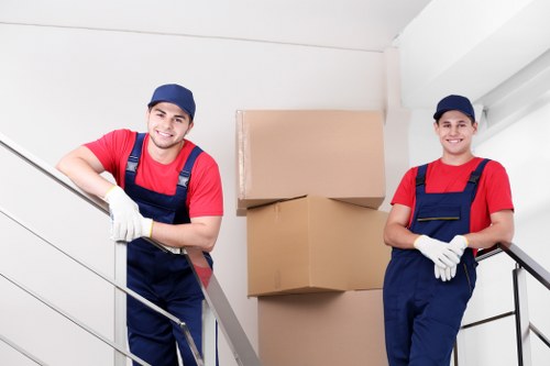 Van moving service with safety-focused loading preparation