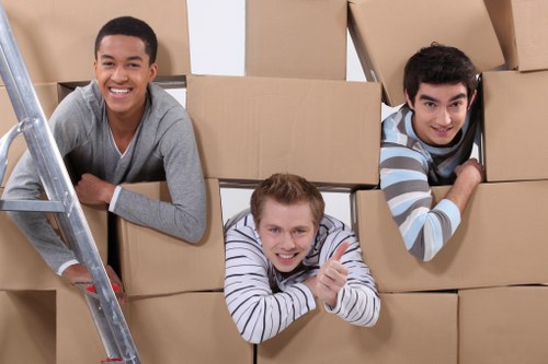 Furniture loading support for a Camden Town move