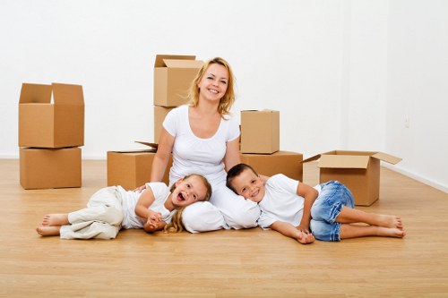 Professional van service loading household items in Camdentown